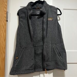 L.L. Bean Women’s Gray Fleece Vest